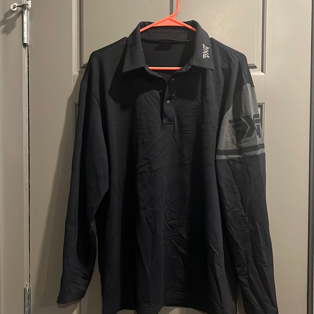 PXG longe sleeve mens golf polo